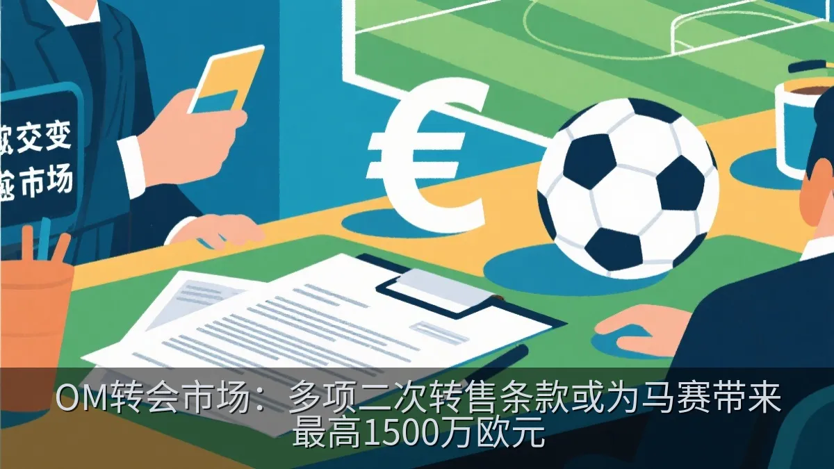 OM转会市场：多项二次转售条款或为马赛带来最高1500万欧元