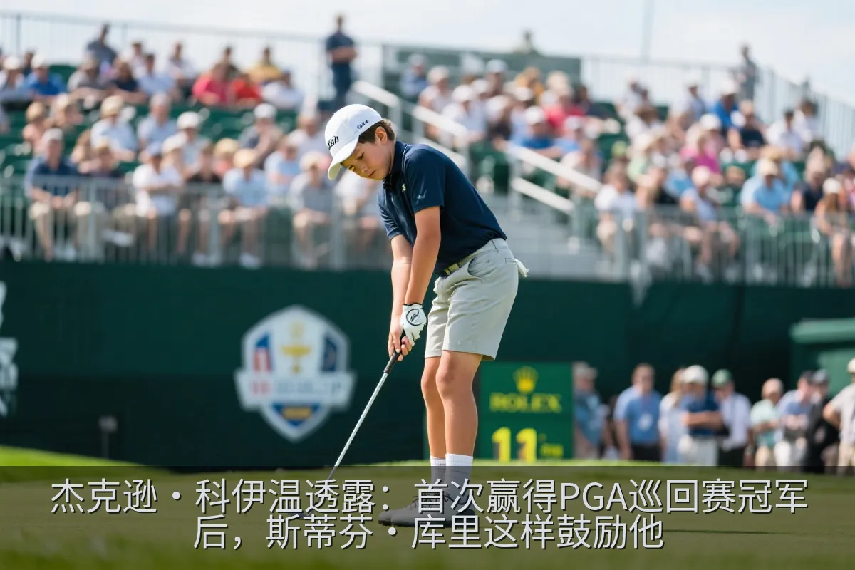 职业高尔夫球员在赛场上挥杆击球